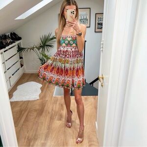 Zara Boho Embroidered Dress